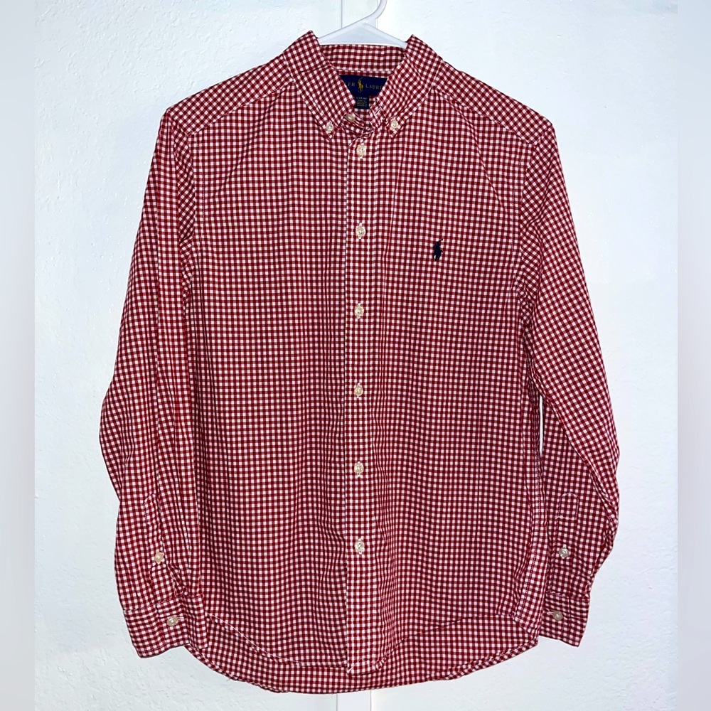 Ralph Lauren Dress Shirt Kids Boys Size:L 14-16